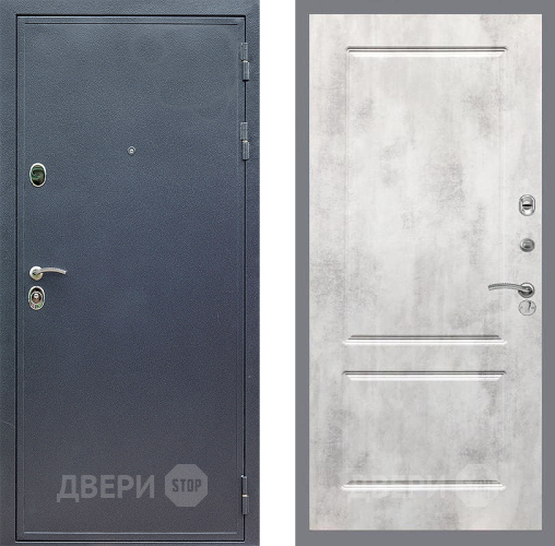 Входная металлическая Дверь Стоп СИЛЬВЕР ФЛ-117 Бетон светлый в Коломне
