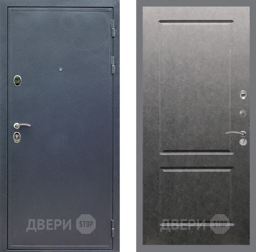 Входная металлическая Дверь Стоп СИЛЬВЕР ФЛ-117 Штукатурка графит в Коломне
