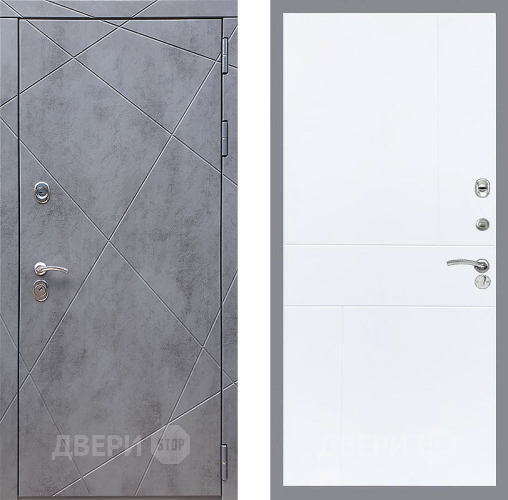 Дверь Стоп Лучи ФЛ-290 Силк Сноу в Коломне