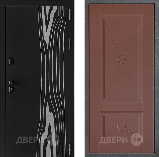 Дверь Дверной континент ДК-12 ФЛ-617 Ясень шоколадный в Коломне