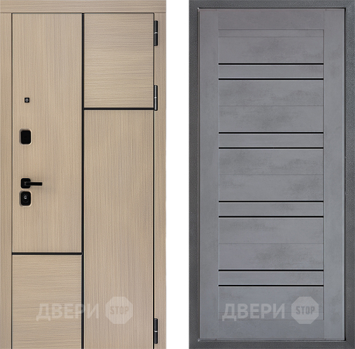 Дверь Дверной континент ДК-14 ФЛ-49 Бетон серый в Коломне