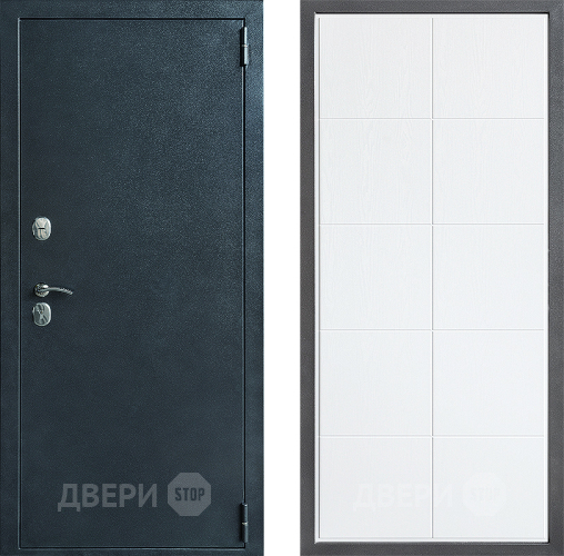 Входная металлическая Дверь Дверной континент ДК-70 Дизайн ФЛ-Кватро Белое дерево в Коломне
