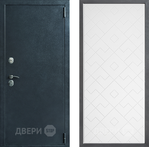 Входная металлическая Дверь Дверной континент ДК-70 Дизайн ФЛ-Тиффани Белый софт в Коломне