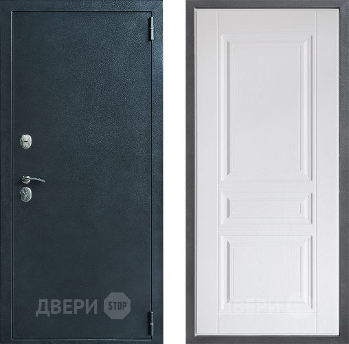Входная металлическая Дверь Дверной континент ДК-70 Дизайн ФЛ-243 Альберо Браш серебро в Коломне