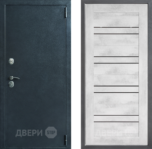 Входная металлическая Дверь Дверной континент ДК-70 Дизайн ФЛ-49 Бетон снежный в Коломне