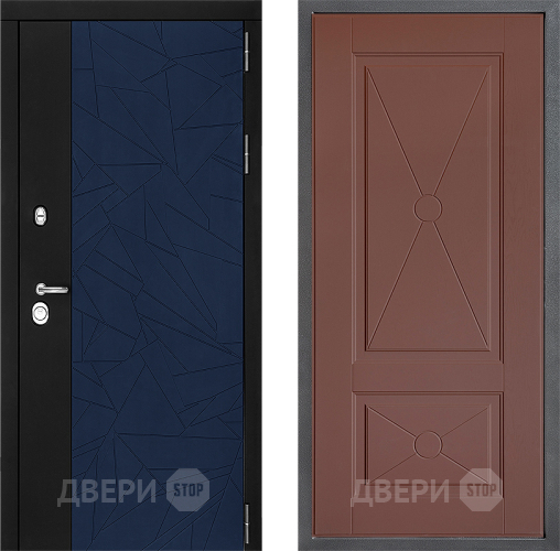 Входная металлическая Дверь Дверной континент ДК-9 ФЛ-617 Ясень шоколадный в Коломне