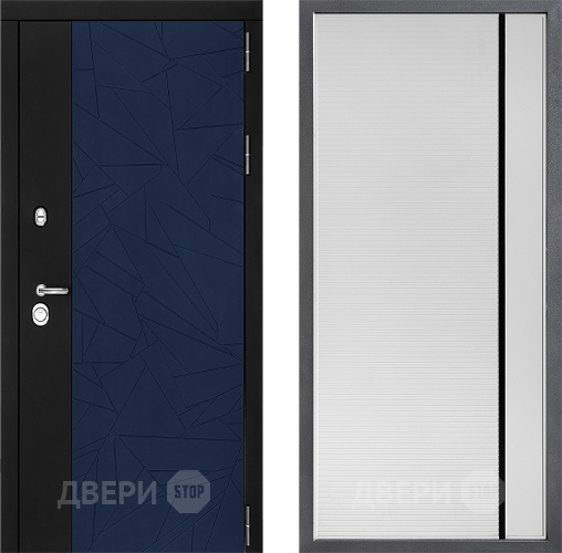 Дверь Дверной континент ДК-9 ФЛ-757 Черное Стекло Софт милк в Коломне