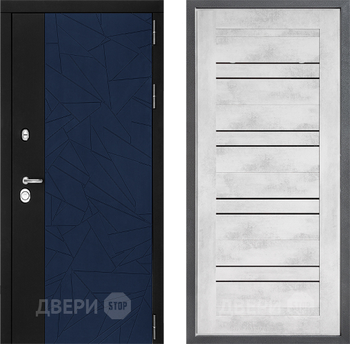 Входная металлическая Дверь Дверной континент ДК-9 ФЛ-49 Бетон снежный в Коломне