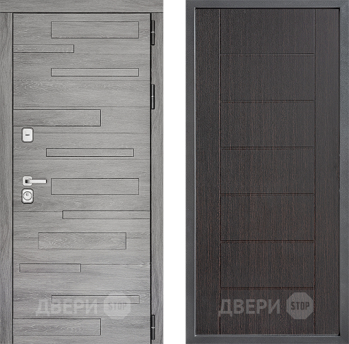 Входная металлическая Дверь Дверной континент ДК-10 ФЛ-Лайн Венге в Коломне