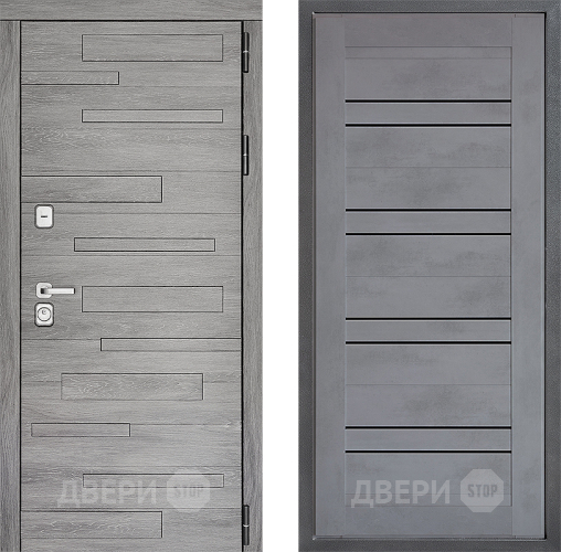 Дверь Дверной континент ДК-10 ФЛ-49 Бетон серый в Коломне