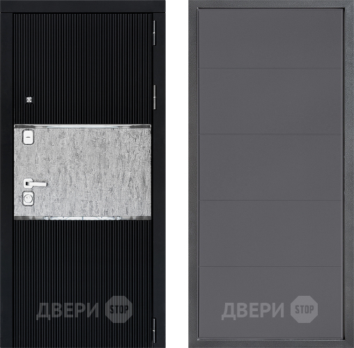 Входная металлическая Дверь Дверной континент ДК-13 ФЛ-649 Графит софт в Коломне