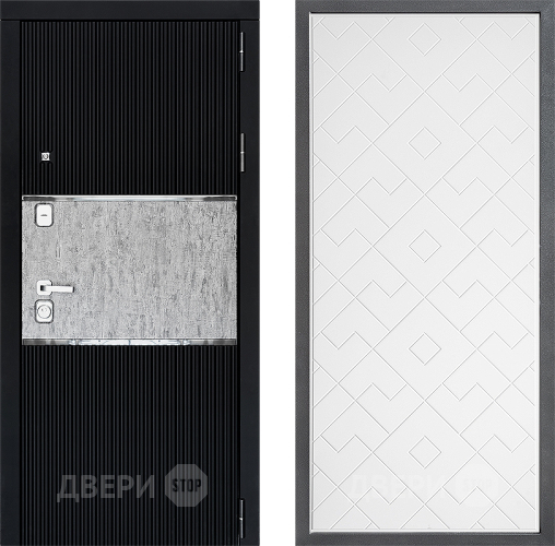 Входная металлическая Дверь Дверной континент ДК-13 ФЛ-Тиффани Белый софт в Коломне