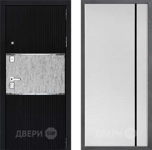 Дверь Дверной континент ДК-13 ФЛ-757 Черное Стекло Софт милк в Коломне