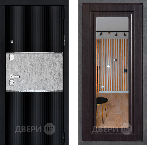 Дверь Дверной континент ДК-13 ФЛЗ Зеркало Венге в Коломне