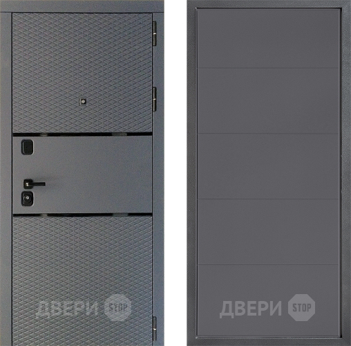 Дверь Дверной континент Диамант Дизайн ФЛ-649 Графит софт в Коломне