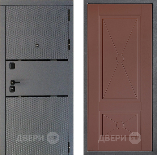 Дверь Дверной континент Диамант Дизайн ФЛ-617 Ясень шоколадный в Коломне