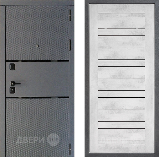 Входная металлическая Дверь Дверной континент Диамант Дизайн ФЛ-49 Бетон снежный в Коломне