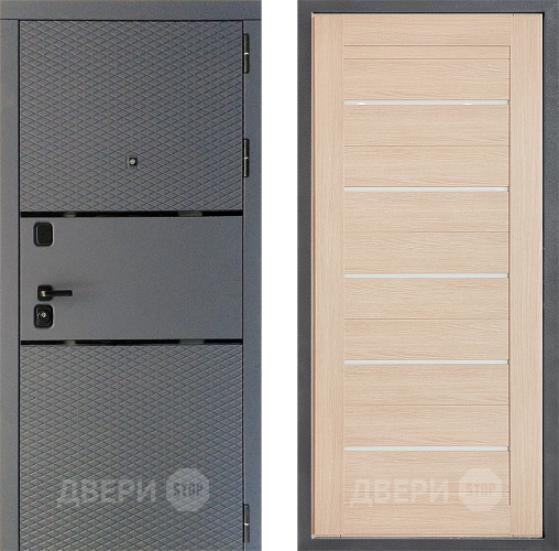 Входная металлическая Дверь Дверной континент Диамант Дизайн ФЛ-46 Капучино в Коломне