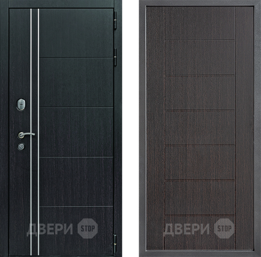 Входная металлическая Дверь Дверной континент Теплолюкс Дизайн ФЛ-Лайн Венге в Коломне