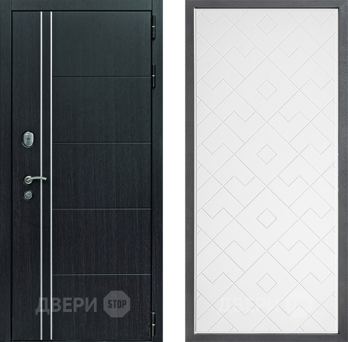 Входная металлическая Дверь Дверной континент Теплолюкс Дизайн ФЛ-Тиффани Белый софт в Коломне