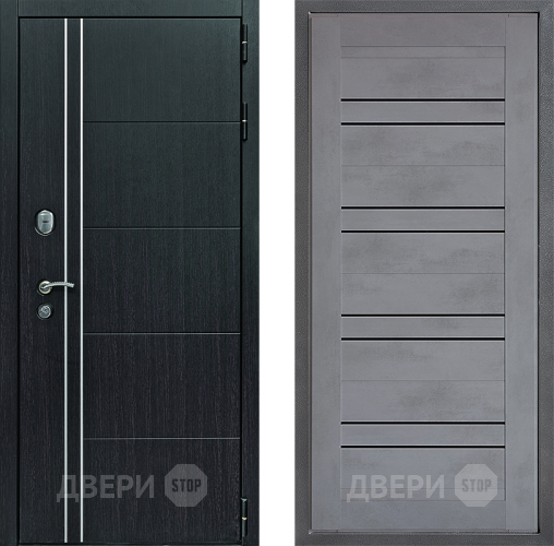 Входная металлическая Дверь Дверной континент Теплолюкс Дизайн ФЛ-49 Бетон серый в Коломне