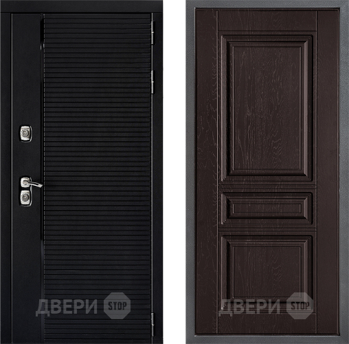 Входная металлическая Дверь Дверной континент ДК-1 ФЛ-243 Дуб шоколадный в Коломне