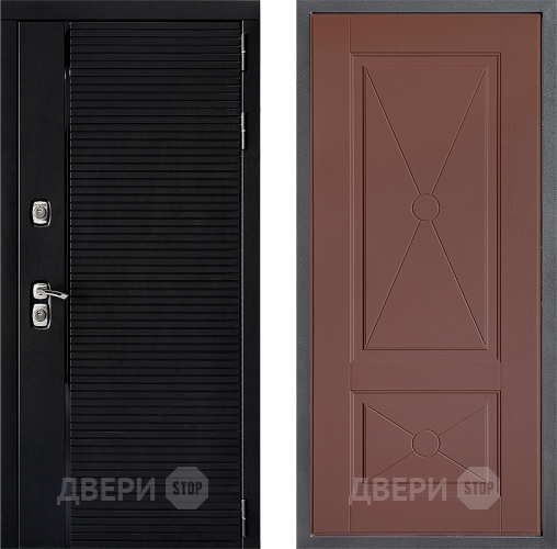 Дверь Дверной континент ДК-1 ФЛ-617 Ясень шоколадный в Коломне