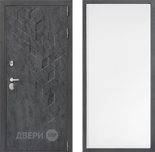 Входная металлическая Дверь Дверной континент ДК-3/713 ФЛ-649 Белый софт в Коломне