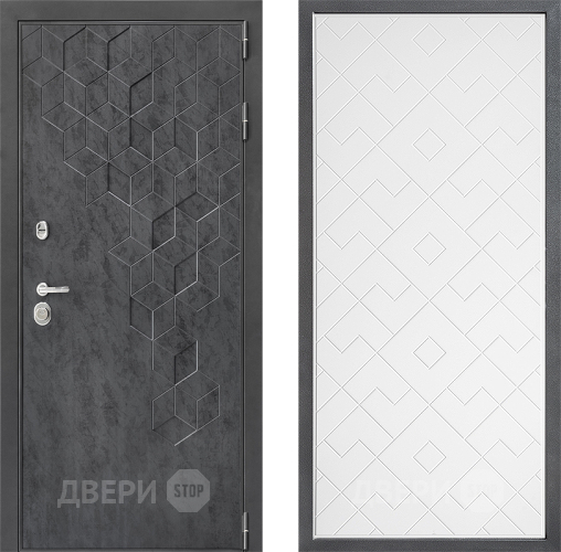 Дверь Дверной континент ДК-3/713 ФЛ-Тиффани Белый софт в Коломне