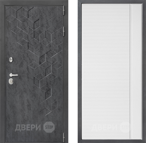 Дверь Дверной континент ДК-3/713 ФЛ-757 Белое Стекло Софт милк в Коломне