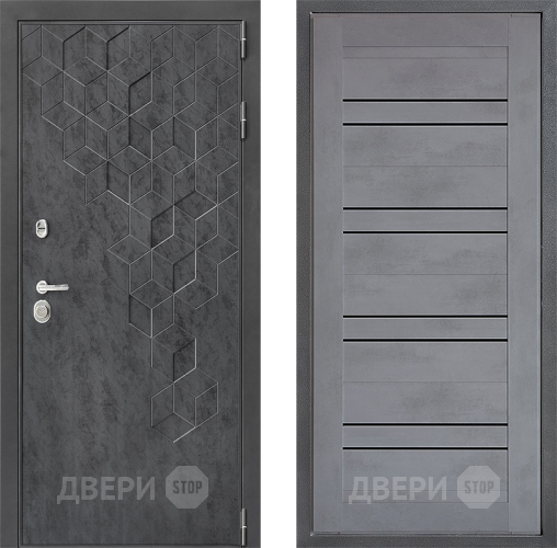 Дверь Дверной континент ДК-3/713 ФЛ-49 Бетон серый в Коломне