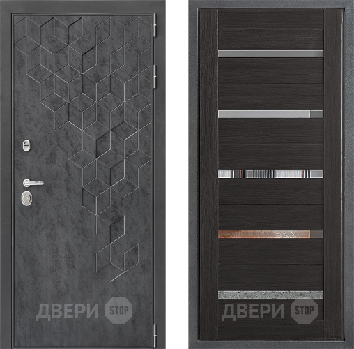 Входная металлическая Дверь Дверной континент ДК-3/713 ФЛ-47 Венге в Коломне