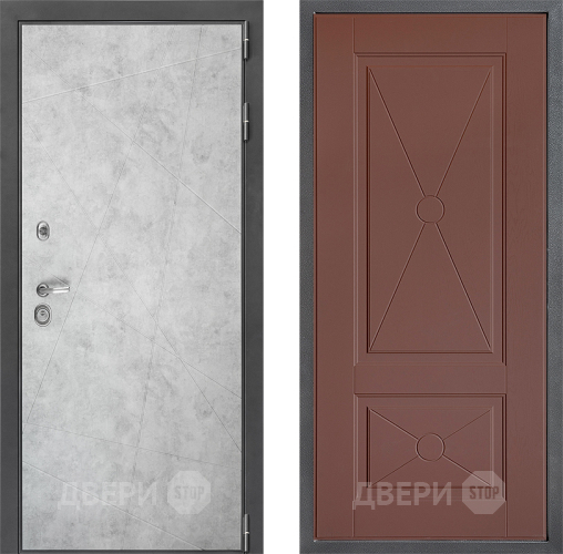 Входная металлическая Дверь Дверной континент ДК-3/743 ФЛ-617 Ясень шоколадный в Коломне