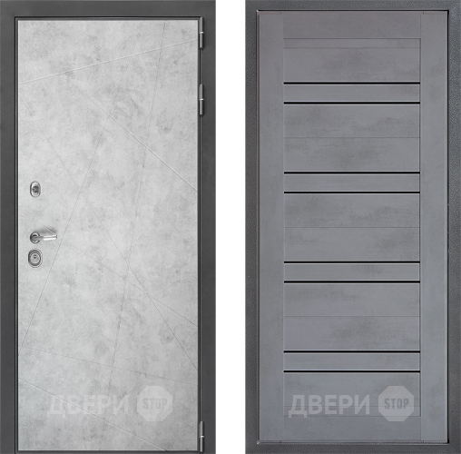 Дверь Дверной континент ДК-3/743 ФЛ-49 Бетон серый в Коломне