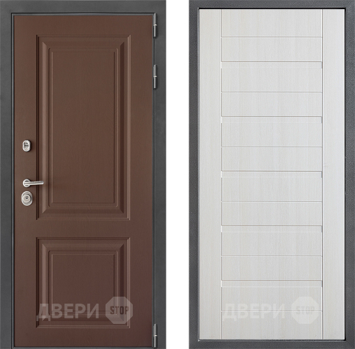 Входная металлическая Дверь Дверной континент ДК-3/729 ФЛ-70 Лиственница белая в Коломне