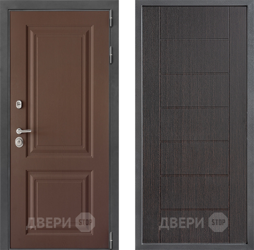 Входная металлическая Дверь Дверной континент ДК-3/729 ФЛ-Лайн Венге в Коломне