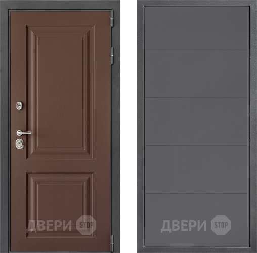 Входная металлическая Дверь Дверной континент ДК-3/729 ФЛ-649 Графит софт в Коломне
