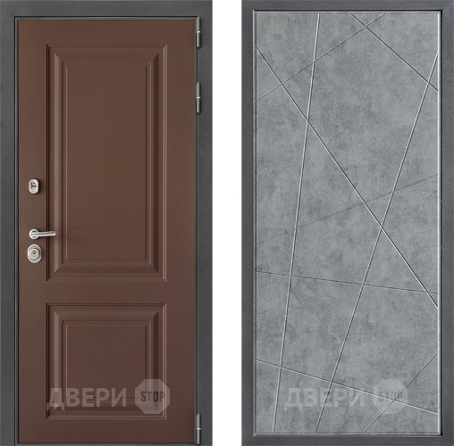 Входная металлическая Дверь Дверной континент ДК-3/729 ФЛ-655 Бетон серый в Коломне