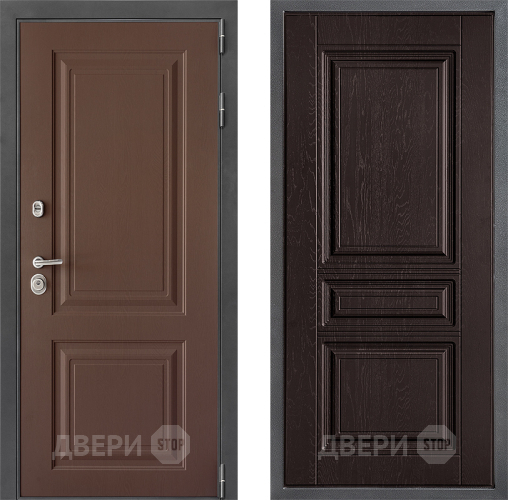 Входная металлическая Дверь Дверной континент ДК-3/729 ФЛ-243 Дуб шоколадный в Коломне