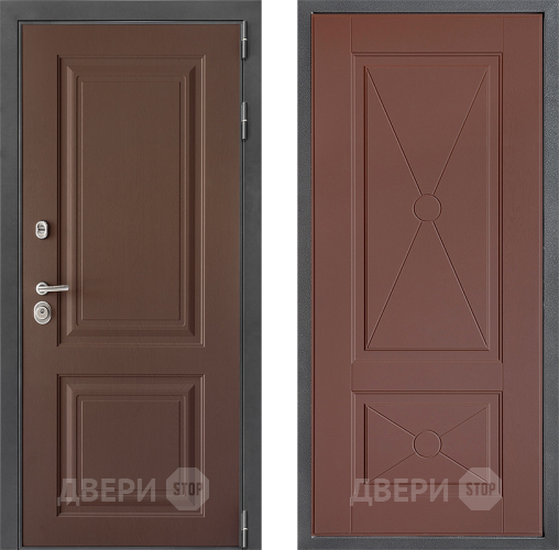 Входная металлическая Дверь Дверной континент ДК-3/729 ФЛ-617 Ясень шоколадный в Коломне