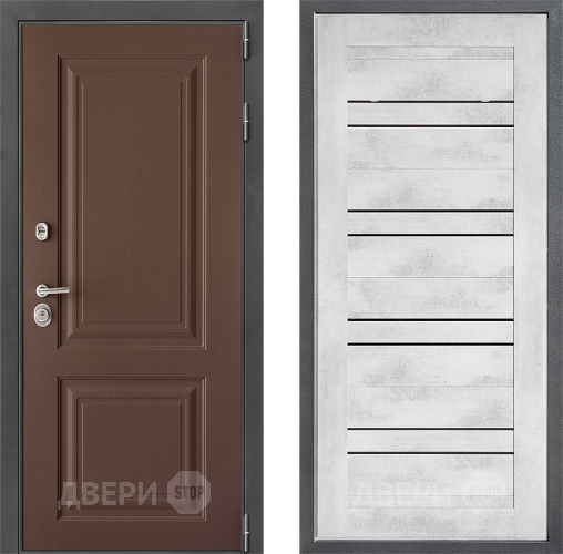 Входная металлическая Дверь Дверной континент ДК-3/729 ФЛ-49 Бетон снежный в Коломне