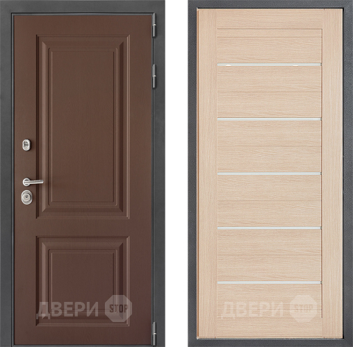 Входная металлическая Дверь Дверной континент ДК-3/729 ФЛ-46 Капучино в Коломне