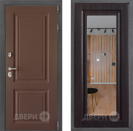 Дверь Дверной континент ДК-3/729 ФЛЗ Зеркало Венге в Коломне