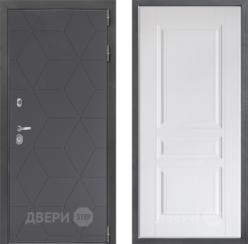 Дверь Дверной континент ДК-3/744 ФЛ-243 Альберо Браш серебро в Коломне