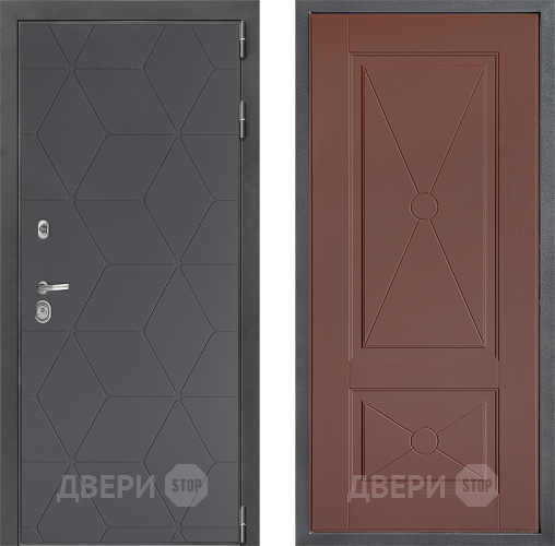 Входная металлическая Дверь Дверной континент ДК-3/744 ФЛ-617 Ясень шоколадный в Коломне