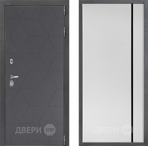 Дверь Дверной континент ДК-3/744 ФЛ-757 Черное Стекло Софт милк в Коломне