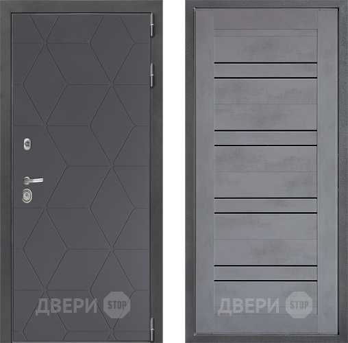 Дверь Дверной континент ДК-3/744 ФЛ-49 Бетон серый в Коломне