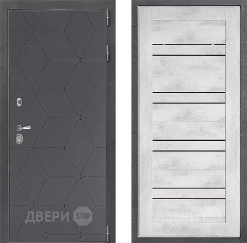 Дверь Дверной континент ДК-3/744 ФЛ-49 Бетон снежный в Коломне