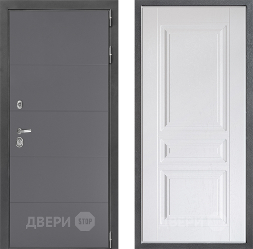 Дверь Дверной континент ДК-3/649 ФЛ-243 Альберо Браш серебро в Коломне
