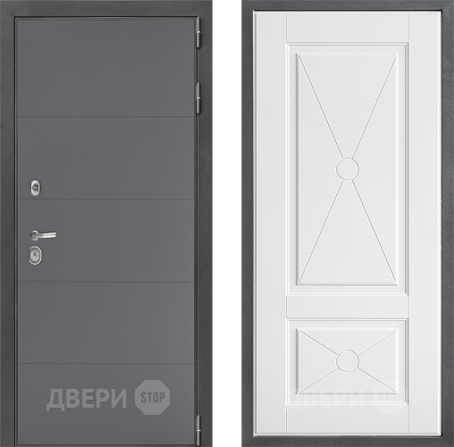 Входная металлическая Дверь Дверной континент ДК-3/649 ФЛ-617 Софт милк в Коломне
